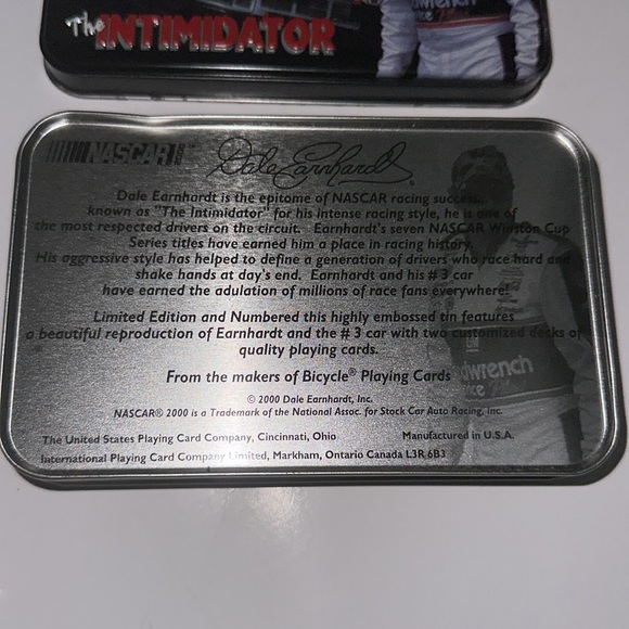 Limited Edition The Intimidator Dale Earnhardt Sr #3 playing cards Numbered LE - Picture 5 of 11